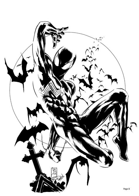 Symbiote Spider-man ink by royhobbitz on DeviantArt