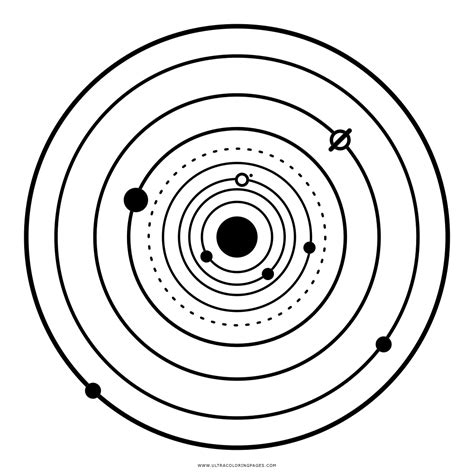 Solar System Line Drawing | Free download on ClipArtMag