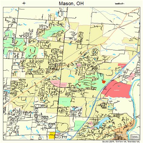 Mason Ohio Street Map 3948188