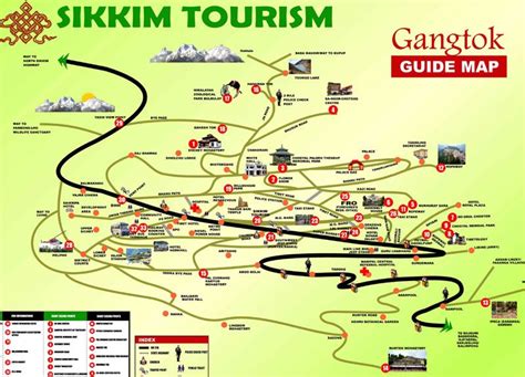 Tourist Map Of Sikkim