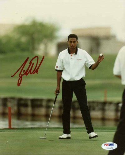 Tiger Woods Autographed Signed 8X10 Photo Autograph Graded Gem Mint 10! PSA/DNA