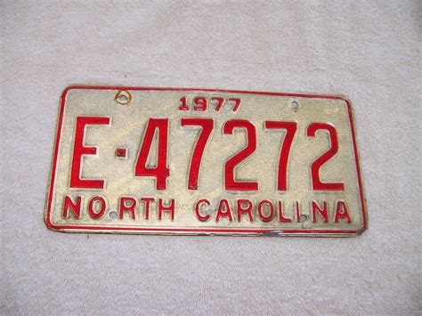 Triple A Resale 1977 North Carolina License Plate