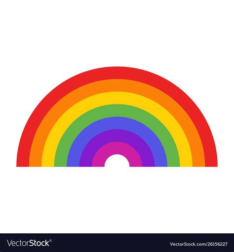 Seven colors rainbow icon Royalty Free Vector Image