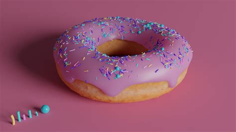 Free 3D glazed donut icing sprinkles - TurboSquid 1702629