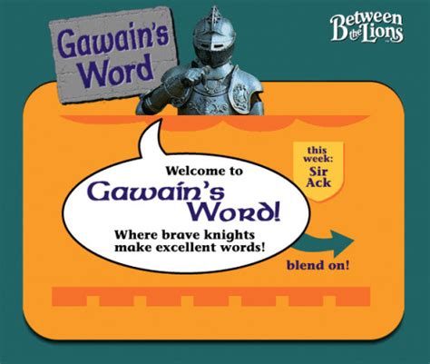 Between the Lions: Gawain's Word - visual design - wise*design