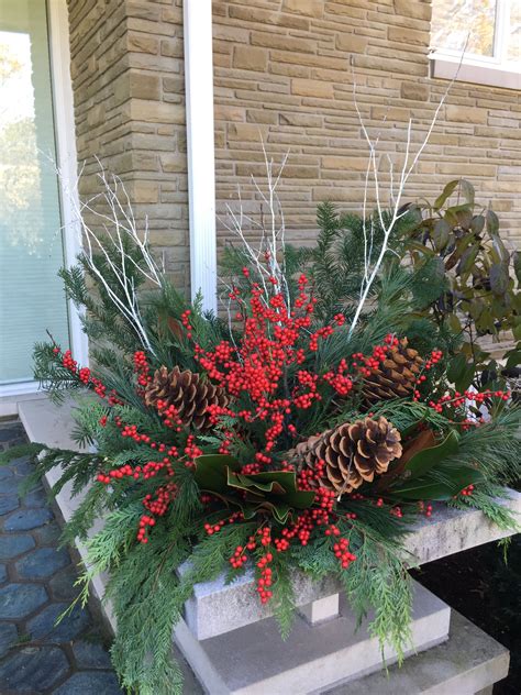 Evergreen Christmas Decorations : Evergreen arrangement. | Christmas wreaths, Holiday decor ...