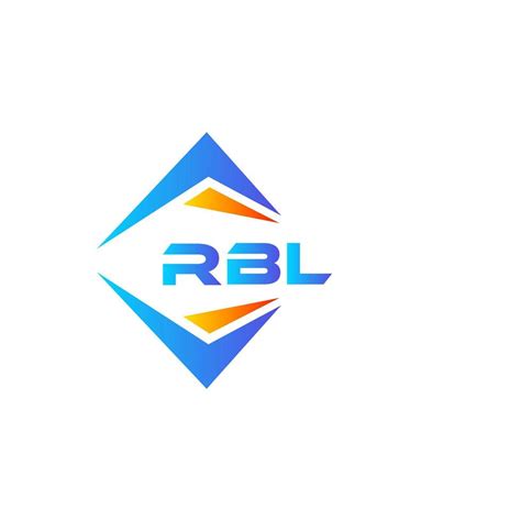 RBL abstract technology logo design on white background. RBL creative ...