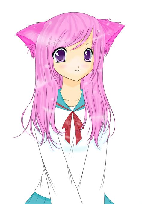 Anime Cat Girl by littlemzrainbowz on DeviantArt
