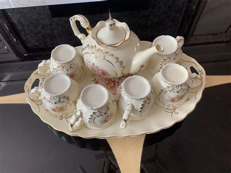 Vintage English Tea Set Porcelain Luxury Teapot Set - Teasetbox.com