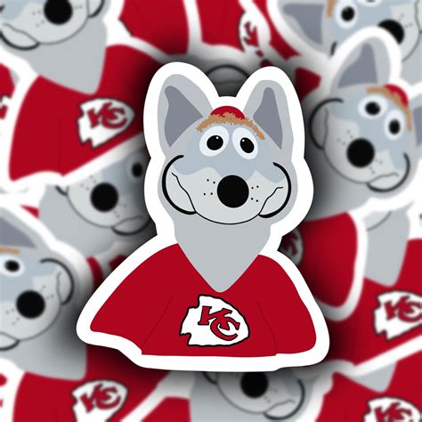 Kansas City Chiefs KC Wolf Sticker | Etsy