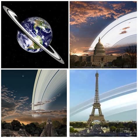 How Earth would look if it had rings like Saturn. | Alien worlds ...