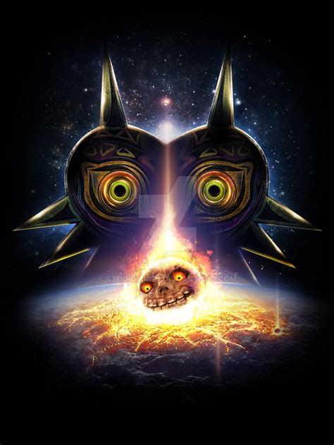 Legend of Zelda Majora's Mask Moon Fall on Termina by studiomuku on ...