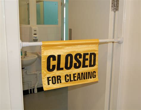 Closed For Cleaning Door Sign, Safety Sign from Anglian Chemicals