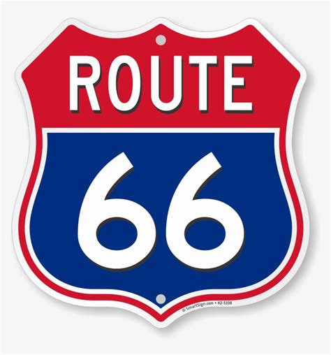 Route Marker Shield Sign - Us Route 66 Sign Transparent PNG - 768x800 ...