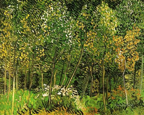 The Grove Vincent van Gogh woods forest Painting in Oil for Sale