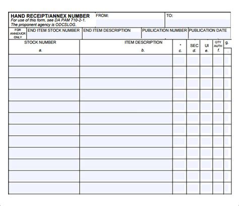 download printable rent receipt templates pdf word - free 6 blank rent ...