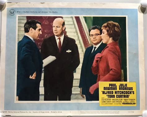 ORIGINAL LOBBY CARDS - TORN CURTAIN - 1966 -set of 8 - Paul Newman ...