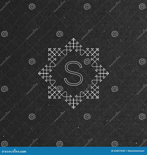 Vector floral monogram stock vector. Illustration of decor - 62847648