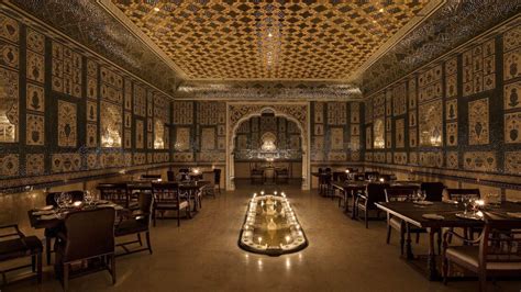 Jaipur: This opulent restaurant pays homage to the Sheesh Mahal at Amer ...