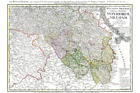 Map of Upper Silesia Antique Map by Homann 1746 Custom | Etsy | Map ...