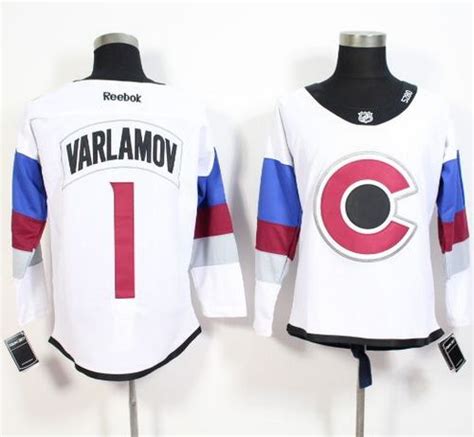 Avalanche #1 Semyon Varlamov White 2016 Stadium Series Stitched NHL ...