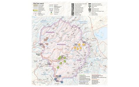 Yosemite Hiking Trails Map | tunersread.com