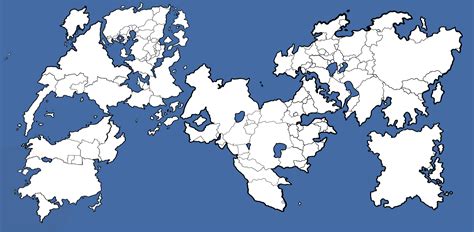 An alternative world map I made, with other continents and countries ...