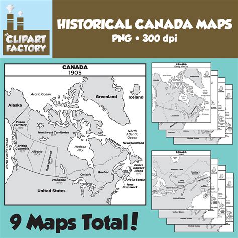 Clip Art: Historical Canada Maps - Etsy