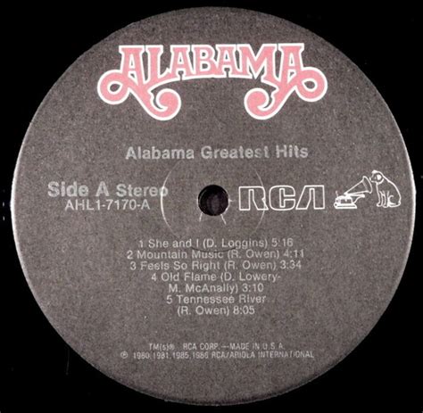 Alabama Greatest Hits 1986 5x Platinum Vinyl LP