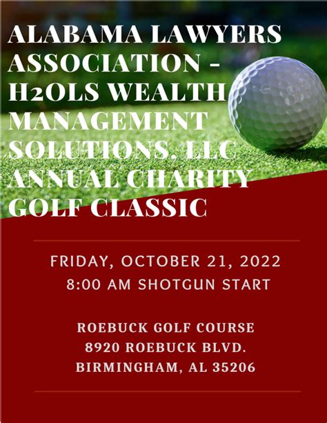 Alabama Lawyers Association - Golf Tournament - Oct. 21, 2022