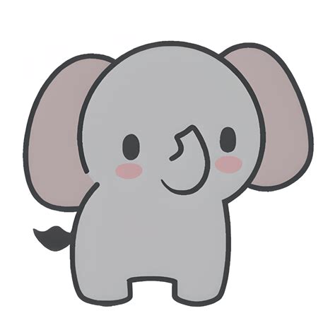 Chibi Elephant · Creative Fabrica