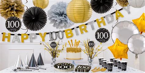 Sparkling Celebration 100th Birthday Party Supplies | Party City