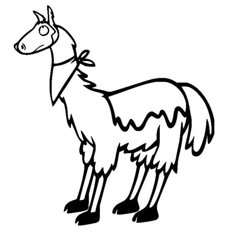 Printable Funny Llama coloring page - Download, Print or Color Online ...