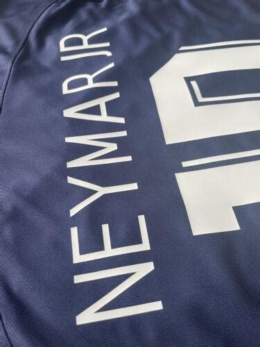 2019/20 PSG Home Jersey #10 Neymar Jr Large Paris Soccer Champions ...