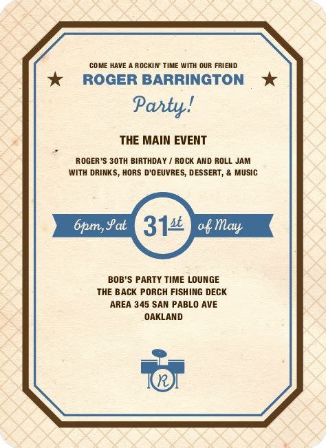 Rock Band Party Invitations | Paper Culture