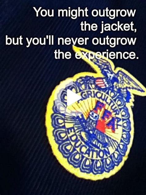 A letter to FFA Seniors- | Ffa, Ffa jacket, Quotes