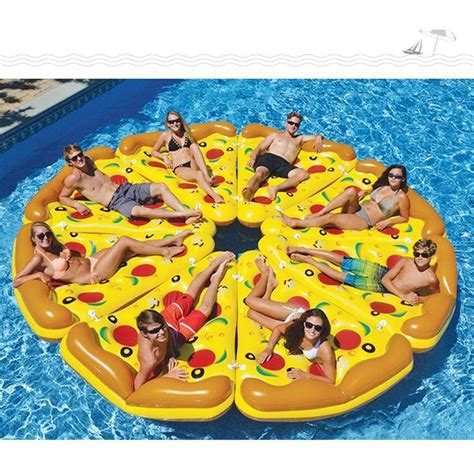 Beach Giant Inflatable Swimming Pool Pond Lake Pizza Water Float Raft For Adults #Unbranded ...