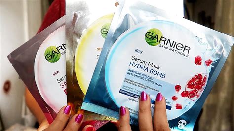 NEW Garnier Face Mask in INDIA review {Delhi fashion blogger} - YouTube