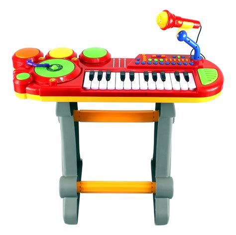 Lil DJ Sound Synthesizer Kid's Children's Toy Piano Keyboard Musical ...