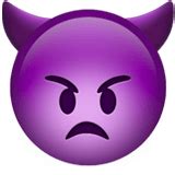 Imp Emoji / Angry Face with Horns Emoji Meaning, Pictures & Codes