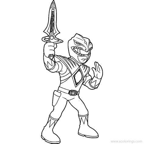 Power Rangers Dino Charge Coloring Pages Blue Ranger - XColorings.com