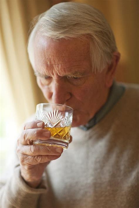 Senior Man Drinking Whiskey Photograph by - Fine Art America