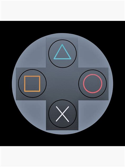 "playstation button" Poster for Sale by AaArtStudio | Redbubble