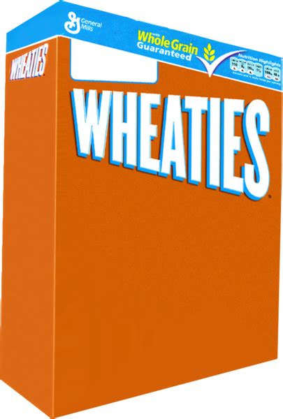 Wheaties Cereal Box (PSD) | Official PSDs