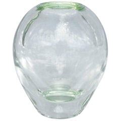 Clear Extracolor Red Vase For Sale at 1stdibs