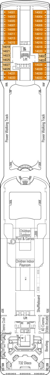 MSC Magnifica Deck plan & cabin plan