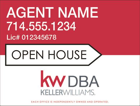 Keller Williams Realty : Keller Williams open house signs Layout 1