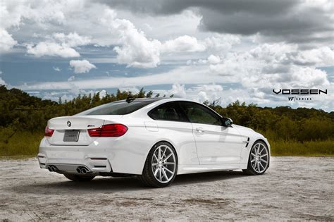 Blending In to Stand Out: White BMW 4-Series on Chrome Vossen VFS ...