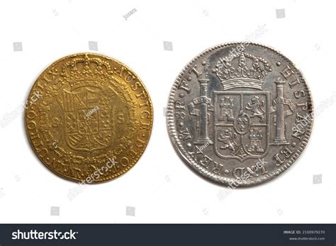 Reverses Silver Coin 8 Reales Gold Stock Photo 2100979270 | Shutterstock