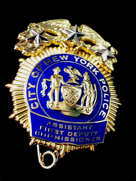 New York NYPD Assistant First Deputy Commissioner - COLLECTORS-BADGES.COM